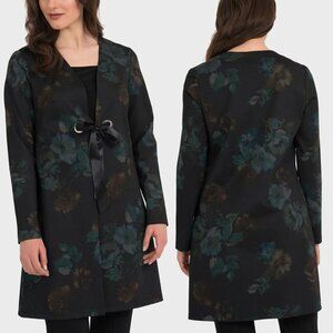 Joseph Ribkoff Women's Jacket Blazer Coverup in Floral Black Multi